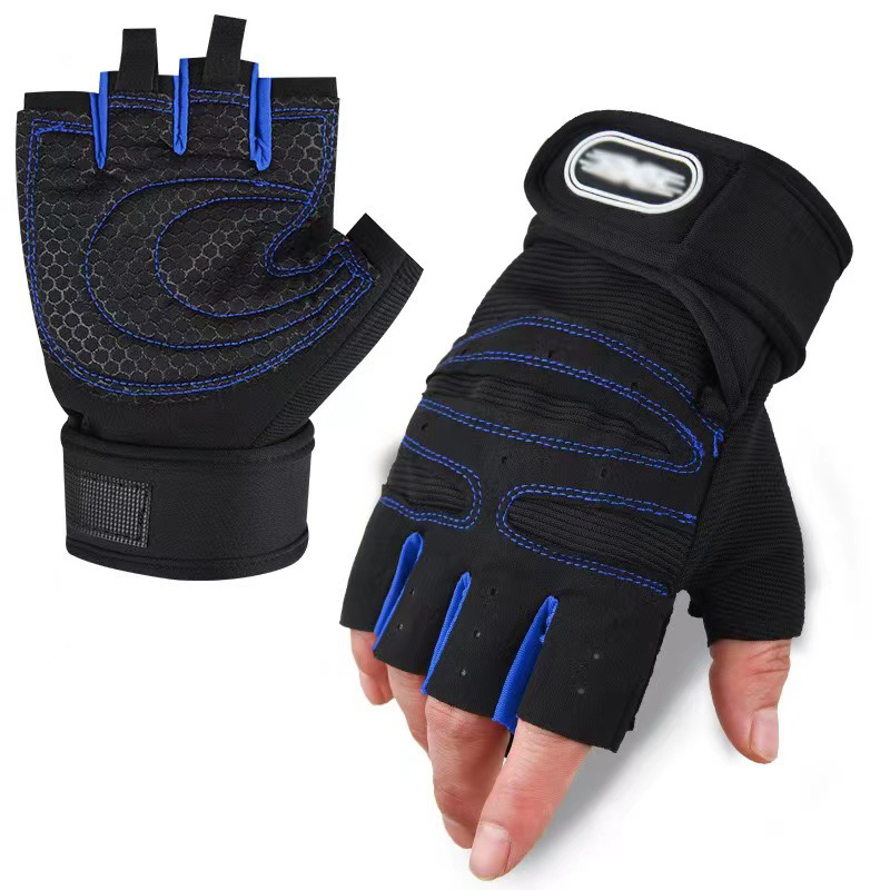 Weightlifting Gloves - Guantes de medio dedo con palma