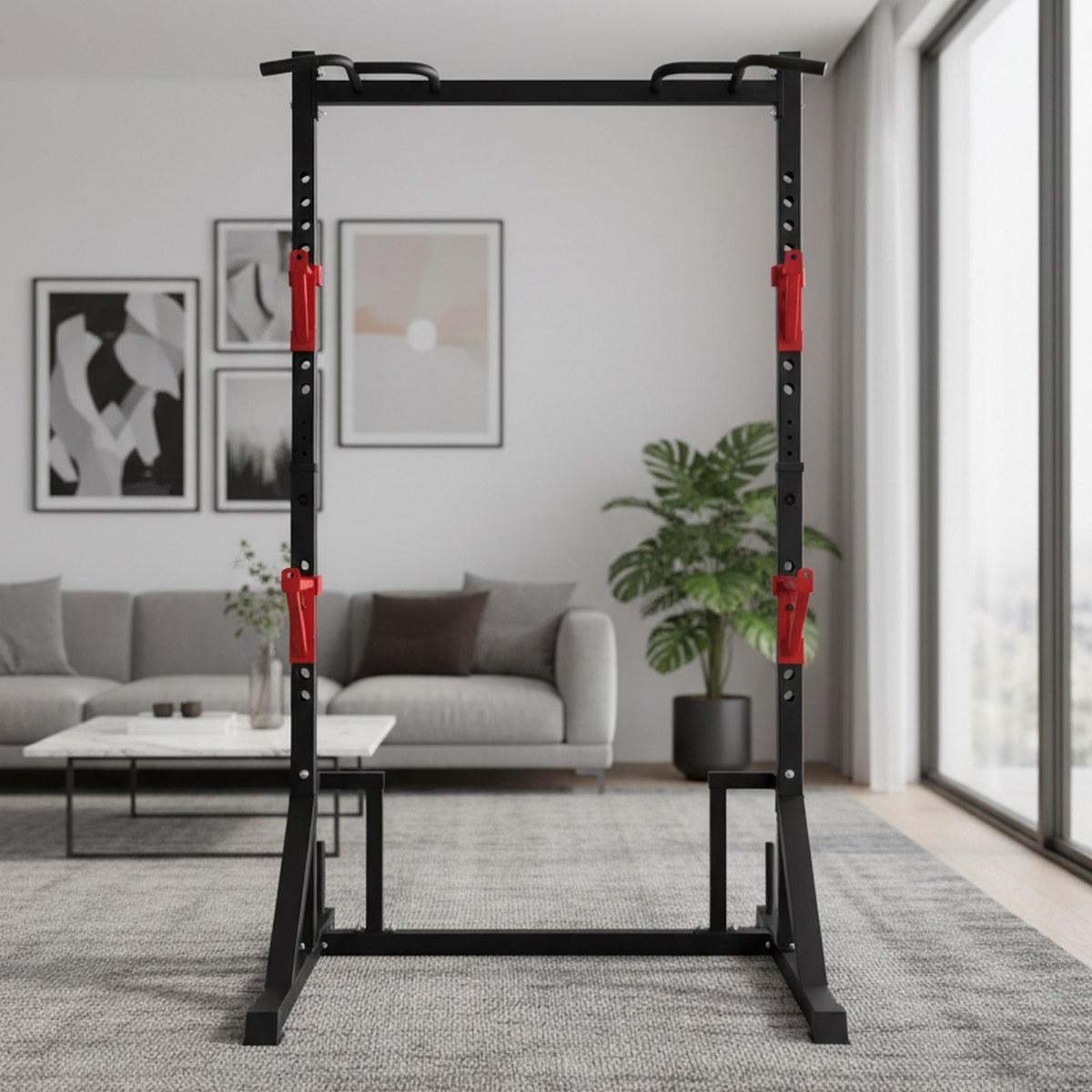 Rack de fuerza ajustable con b - Pull Up Bar reseña y precio
